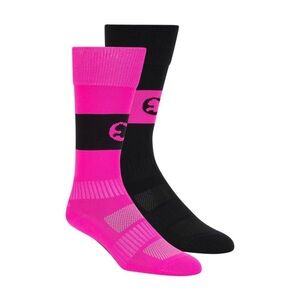 Puma Black and Pink Athletic Socks Small New (T4032)